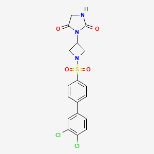 3-(1-((3',4'-Dichloro-[1,1'-biphenyl]-4-yl)sulfonyl)azetidin-3-yl)imidazolidine-2,4-dione