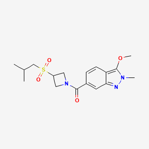 (3-(isobutylsulfonyl)azetidin-1-yl)(3-methoxy-2-methyl-2H-indazol-6-yl)methanone