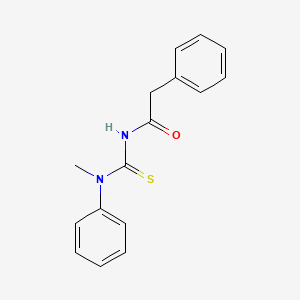 molecular formula C16H16N2OS B2451154 N-(methyl(phenyl)carbamothioyl)-2-phenylacetamide CAS No. 72411-04-2