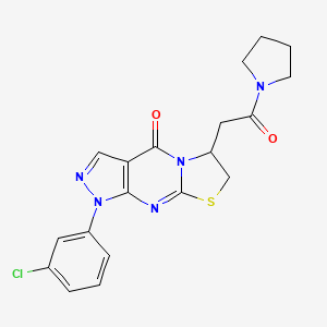 1-(3-chlorophenyl)-6-(2-oxo-2-(pyrrolidin-1-yl)ethyl)-6,7-dihydropyrazolo[3,4-d]thiazolo[3,2-a]pyrimidin-4(1H)-one