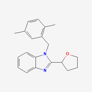 molecular formula C20H22N2O B2451161 2-{1-[(2,5-Dimethylphenyl)methyl]benzimidazol-2-yl}oxolane CAS No. 877288-96-5