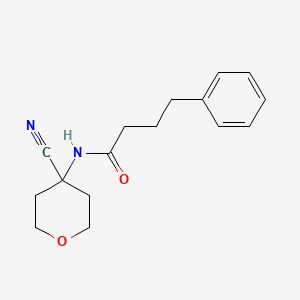 N-(4-cyanooxan-4-yl)-4-phenylbutanamide