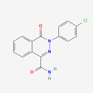 3-(4-Chlorophenyl)-4-oxo-3,4-dihydro-1-phthalazinecarboxamide