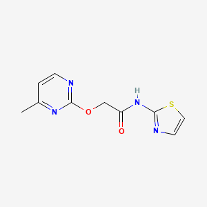2-((4-methylpyrimidin-2-yl)oxy)-N-(thiazol-2-yl)acetamide