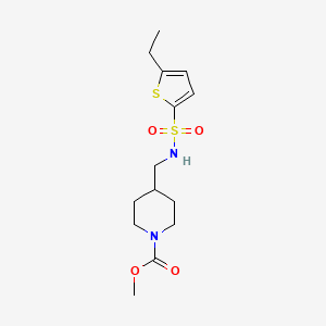 Methyl 4-((5-ethylthiophene-2-sulfonamido)methyl)piperidine-1-carboxylate