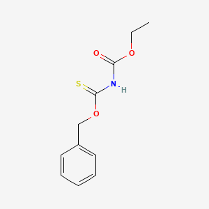 molecular formula C11H13NO3S B2451190 ethyl N-[(benzyloxy)methanethioyl]carbamate CAS No. 59965-72-9