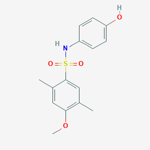 molecular formula C15H17NO4S B2451208 N-(4-hydroxyphenyl)-4-methoxy-2,5-dimethylbenzenesulfonamide CAS No. 2249037-46-3