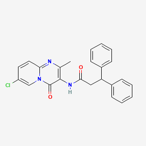 N-(7-chloro-2-methyl-4-oxo-4H-pyrido[1,2-a]pyrimidin-3-yl)-3,3-diphenylpropanamide