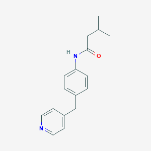 molecular formula C17H20N2O B245124 3-methyl-N-[4-(4-pyridinylmethyl)phenyl]butanamide 