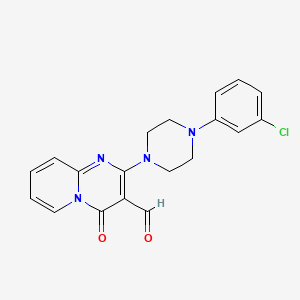 2-[4-(3-Chlorophenyl)piperazin-1-yl]-4-oxopyrido[1,2-a]pyrimidine-3-carbaldehyde