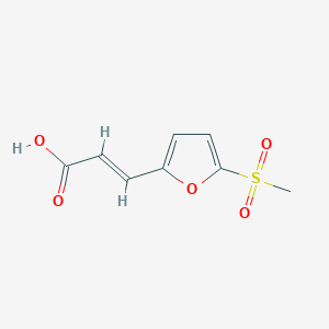 molecular formula C8H8O5S B2451250 (2E)-3-(5-甲磺酰呋喃-2-基)丙-2-烯酸 CAS No. 111252-34-7