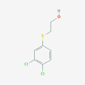 molecular formula C8H8Cl2OS B2451253 3,4-Dichlorophenylthioethanol CAS No. 85053-06-1