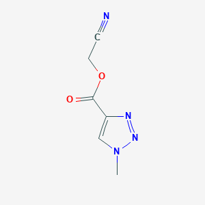 molecular formula C6H6N4O2 B2451258 Cyanomethyl 1-methyltriazole-4-carboxylate CAS No. 1864327-72-9