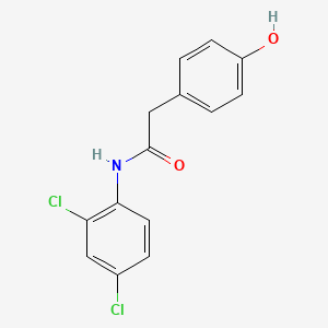 molecular formula C14H11Cl2NO2 B2451269 N-(2,4-二氯苯基)-2-(4-羟基苯基)乙酰胺 CAS No. 439095-30-4