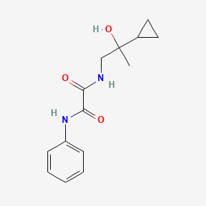 molecular formula C14H18N2O3 B2451280 N1-(2-环丙基-2-羟基丙基)-N2-苯基草酰胺 CAS No. 1286710-74-4