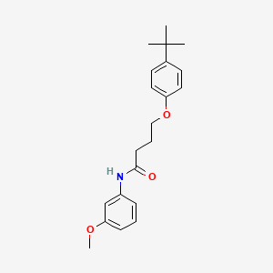 molecular formula C21H27NO3 B2451316 4-(4-tert-butylphenoxy)-N-(3-methoxyphenyl)butanamide CAS No. 453584-88-8