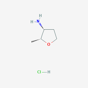 molecular formula C5H12ClNO B2451320 顺式-2-甲基四氢呋喃-3-胺盐酸盐 CAS No. 1807939-47-4