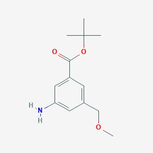 molecular formula C13H19NO3 B2451335 Tert-butyl 3-amino-5-(methoxymethyl)benzoate CAS No. 2248375-58-6