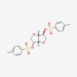 molecular formula C20H22O8S2 B2451336 (3R,3aS,6S,6aS)-hexahydrofuro[3,2-b]furan-3,6-diyl bis(4-methylbenzenesulfonate) CAS No. 66966-12-9