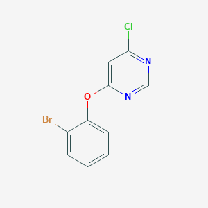 molecular formula C10H6BrClN2O B2451348 4-(2-溴苯氧基)-6-氯嘧啶 CAS No. 1251309-04-2