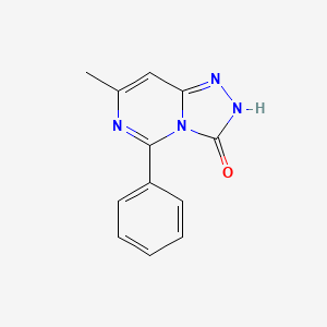 molecular formula C12H10N4O B2451357 7-methyl-5-phenyl[1,2,4]triazolo[4,3-c]pyrimidin-3(2H)-one CAS No. 1239765-84-4