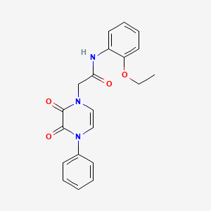 molecular formula C20H19N3O4 B2451358 2-(2,3-dioxo-4-phenyl-1,2,3,4-tetrahydropyrazin-1-yl)-N-(2-ethoxyphenyl)acetamide CAS No. 904525-82-2