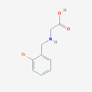 molecular formula C9H10BrNO2 B2451373 2-{[(2-Bromophenyl)methyl]amino}acetic acid CAS No. 926209-46-3