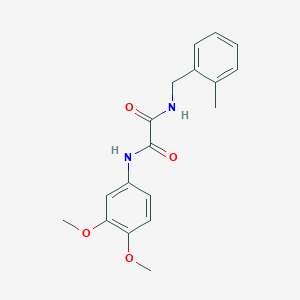 molecular formula C18H20N2O4 B2451375 N1-(3,4-dimethoxyphenyl)-N2-(2-methylbenzyl)oxalamide CAS No. 899956-56-0