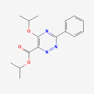 molecular formula C16H19N3O3 B2451418 Isopropyl 5-isopropoxy-3-phenyl-1,2,4-triazine-6-carboxylate CAS No. 338956-98-2