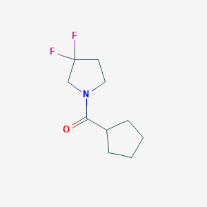 molecular formula C10H15F2NO B2451432 Cyclopentyl(3,3-difluoropyrrolidin-1-yl)methanone CAS No. 2034512-18-8