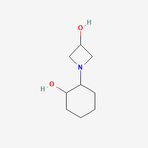 molecular formula C9H17NO2 B2451456 1-(2-Hydroxycyclohexyl)azetidin-3-ol CAS No. 1342540-35-5