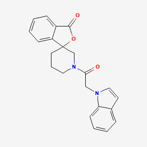 1'-(2-(1H-indol-1-yl)acetyl)-3H-spiro[isobenzofuran-1,3'-piperidin]-3-one