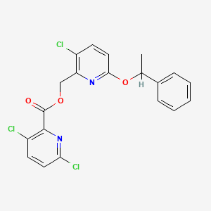[3-Chloro-6-(1-phenylethoxy)pyridin-2-yl]methyl 3,6-dichloropyridine-2-carboxylate