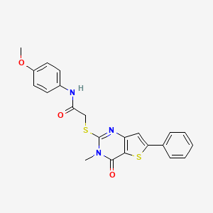 5-[1-cyclopentyl-4-(4-methylphenyl)-1H-imidazol-5-yl]-N-(4-methylbenzyl)-2-furamide