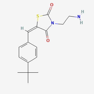 (5E)-3-(2-aminoethyl)-5-(4-tert-butylbenzylidene)-1,3-thiazolidine-2,4-dione