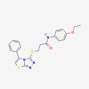 N-(4-ethoxyphenyl)-3-((5-phenylthiazolo[2,3-c][1,2,4]triazol-3-yl)thio)propanamide