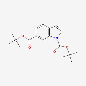 molecular formula C18H23NO4 B2451488 Di-tert-butyl 1H-indole-1,6-dicarboxylate CAS No. 1823244-46-7