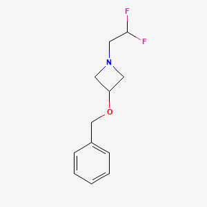 1-(2,2-Difluoroethyl)-3-phenylmethoxyazetidine