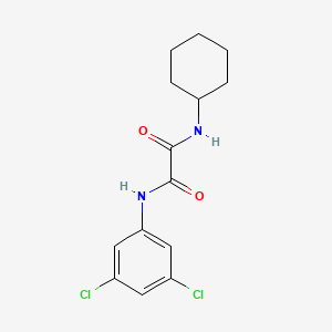 molecular formula C14H16Cl2N2O2 B2451494 N~1~-cyclohexyl-N~2~-(3,5-dichlorophenyl)ethanediamide CAS No. 306731-96-4