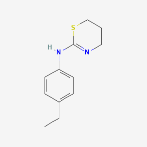 molecular formula C12H16N2S B2451507 N-(4-ethylphenyl)-5,6-dihydro-4H-1,3-thiazin-2-amine CAS No. 380349-35-9