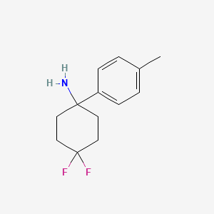 molecular formula C13H17F2N B2451519 4,4-二氟-1-对甲苯基环己胺 CAS No. 1892767-46-2