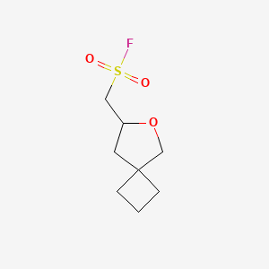 molecular formula C8H13FO3S B2451544 6-Oxaspiro[3.4]octan-7-ylmethanesulfonyl fluoride CAS No. 2137846-16-1