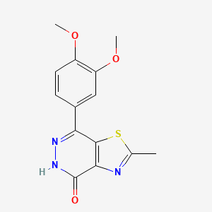 7-(3,4-dimethoxyphenyl)-2-methyl[1,3]thiazolo[4,5-d]pyridazin-4(5H)-one