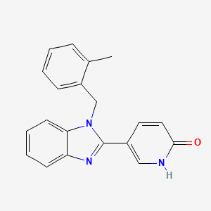 5-[1-(2-methylbenzyl)-1H-1,3-benzimidazol-2-yl]-2(1H)-pyridinone