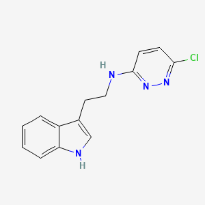 molecular formula C14H13ClN4 B2451553 6-chloro-N-[2-(1H-indol-3-yl)ethyl]-3-pyridazinamine CAS No. 264619-75-2