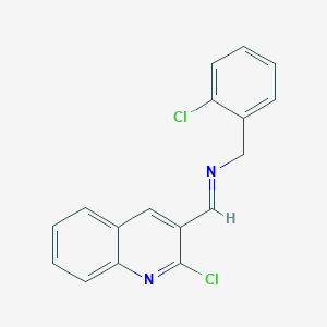 [(2-Chlorophenyl)methyl][(2-chloroquinolin-3-yl)methylidene]amine