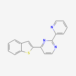 molecular formula C17H11N3S B2451564 4-(1-苯并噻吩-2-基)-2-(2-吡啶基)嘧啶 CAS No. 866131-43-3