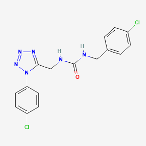 1-(4-chlorobenzyl)-3-((1-(4-chlorophenyl)-1H-tetrazol-5-yl)methyl)urea