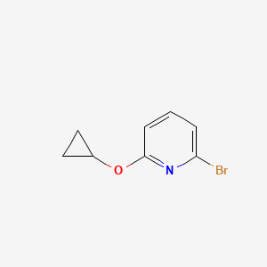 molecular formula C8H8BrNO B2451578 2-Bromo-6-cyclopropoxypyridine CAS No. 1209458-63-8