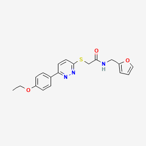 2-[6-(4-ethoxyphenyl)pyridazin-3-yl]sulfanyl-N-(furan-2-ylmethyl)acetamide